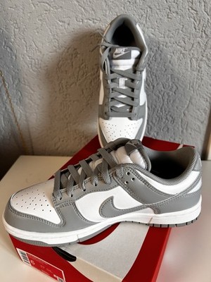 Nike Dunk Low Retro Sneaker Grau/Weiß Low Top Schnürung HF5441-105 EU 38,5