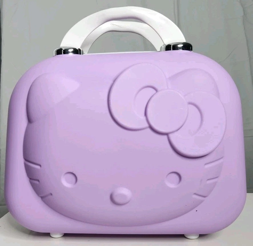 Hello Kitty Travel Case Cosmetics Purple Beauty Makeup Bag Organizer Daycare