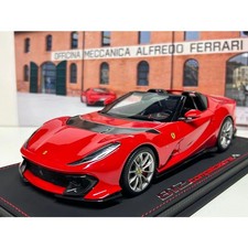 BBR 1/18 Ferrari 812 Competizione A Spider 2022 Rosso Corsa Red P18209D2-VET