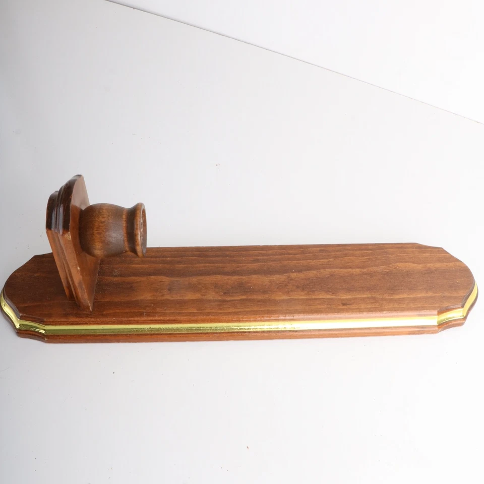 Wall Sconce Candle Holder Votive Cup Brown Wood - Image 3 of 4
