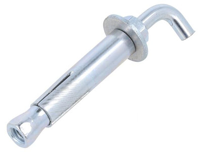 PHR.6.70 Haken gerade,mit Spannstift Stahl Zink L. Gewinde: 54mm DROMET