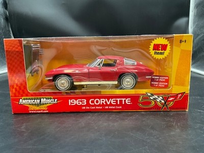  ERTL American Muscle 1963 Corvette Sting Ray RED 1 of 7500 1:18 C3 