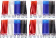 80Pcs Heat Erasable Pens Refills,4 Bright Colors High Temperature Disappearing P