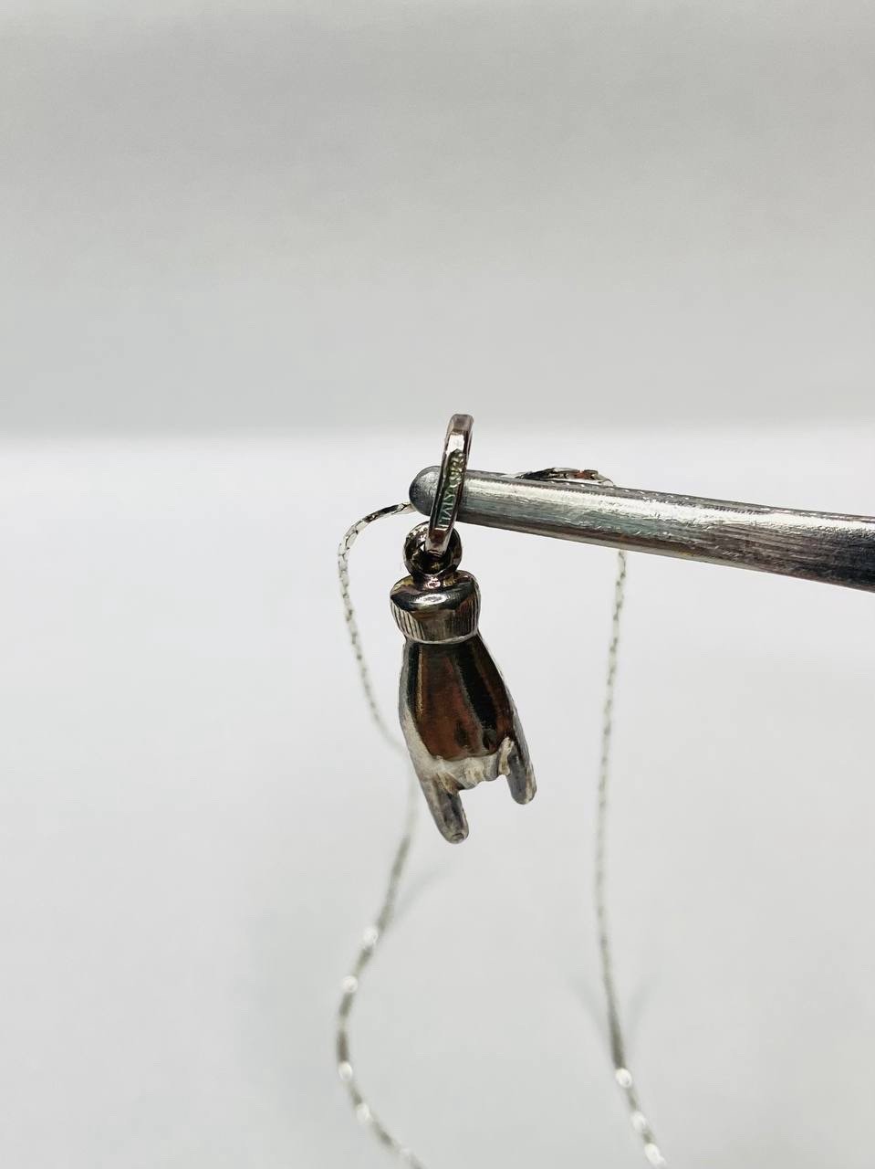 Solid 925 Silver Pendant Devil's Horns Rock Jewel… - image 15