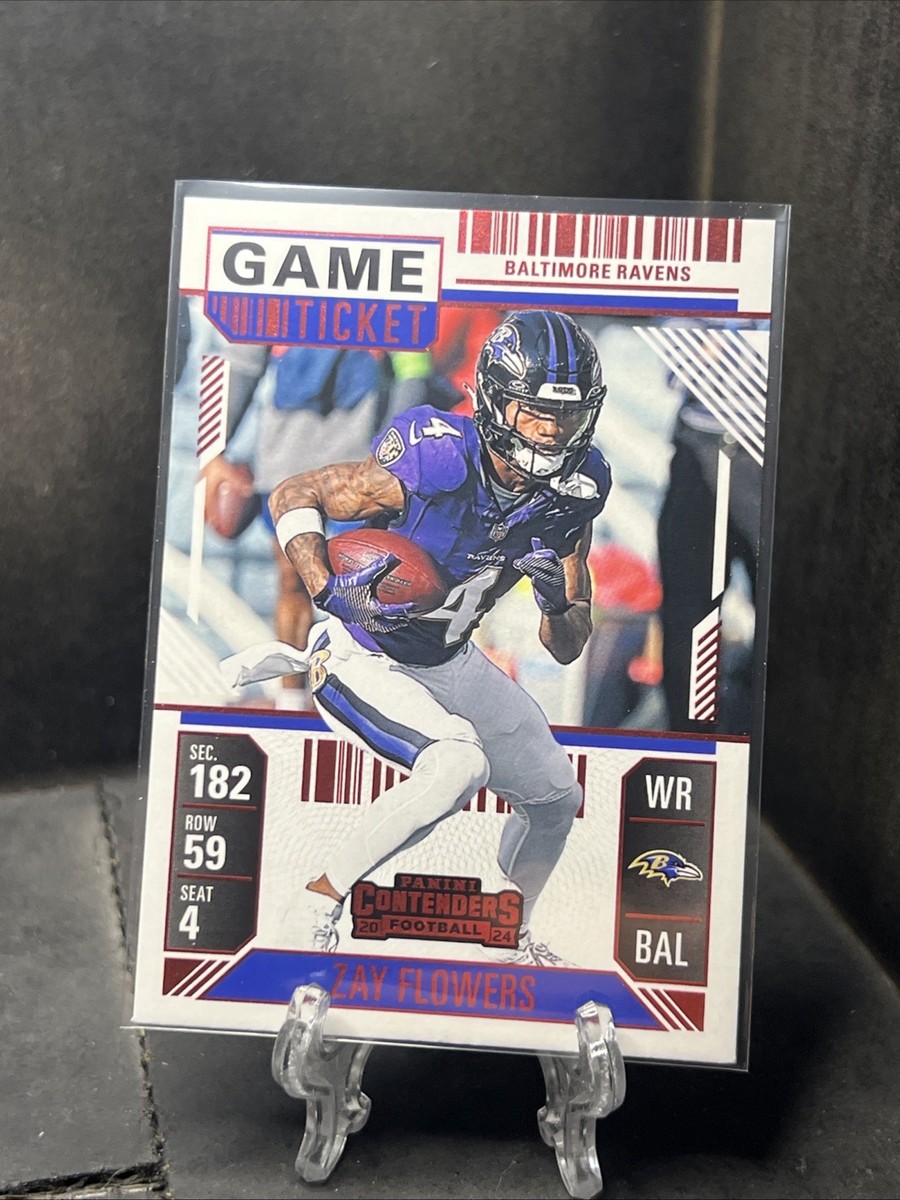 レイジーライブカード 2024 Contenders Football Zay Flowers Game Ticket Red Foil | eBay