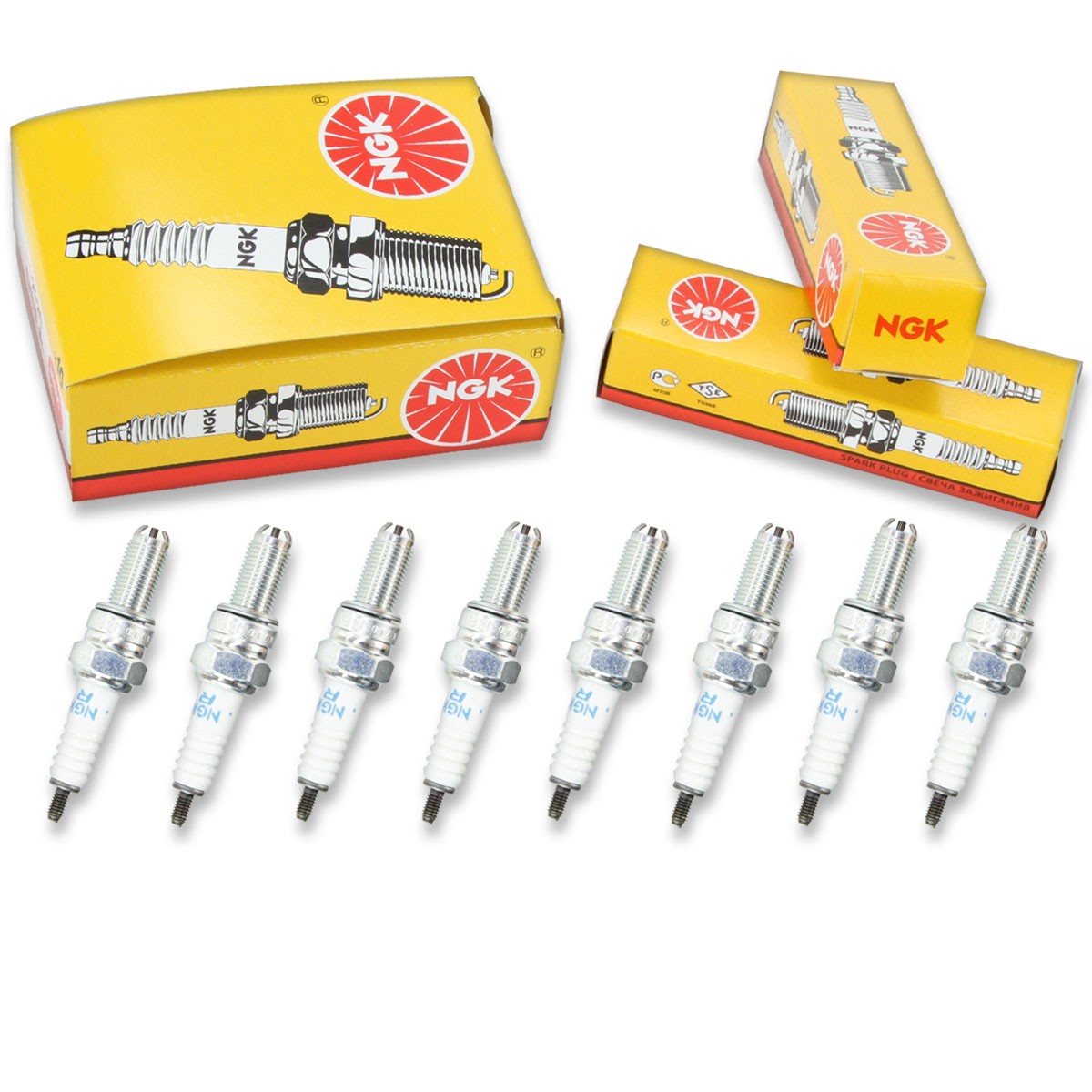 8pcs NGK 4548 Standard CR9EK Motorcycle Spark Plug Tune Up Kit Set af