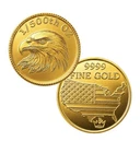 Undated Gold American Bald Eagle Private Issue MS 70