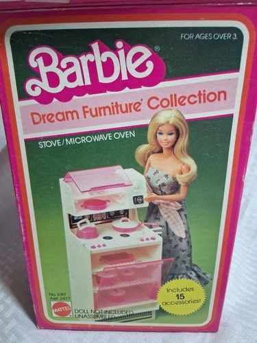 Vintage 1982 Mattel Barbie Stove/microwave Oven Dream Furniture Collection Made