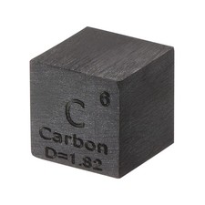 Carbon Cube, 10mm C High Density Element Cube Unique Metal Cube Periodic Table