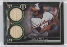 2020 Topps Tribute Single Player Dual Relics Green 10/99 Eddie Murray HOF nd3