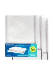 ScoopFree Disposable Crystal Cat Litter Tray Fragrance Free 4.3 lb Bags 3 Pack