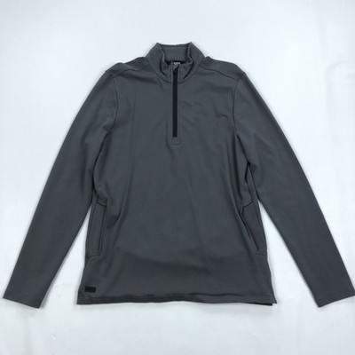 CUTS Men's M Medium Gray Aeroflite Concorde 1/4 Zip Pullover Activewear