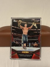 Topps 2025 WWE John Cena Legendary Career Final Match Serial #12.13 13/23