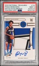 2022 National Treasures Paolo Banchero #110 PSA 9 Rookie Auto Patch #/49 Mint