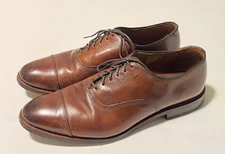 Allen Edmonds Park Avenue Cap Toe Oxford Brown Men Dress Shoes Sz 9D Made In USA