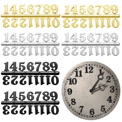 6 Sets Clock Numerals Kit, DIY Arabic Number Clock Digital Clock s Numbers Cl...