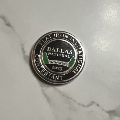 Dallas National Duo PRG Ball Marker Flat Iron Invitational Contestant Only Rare