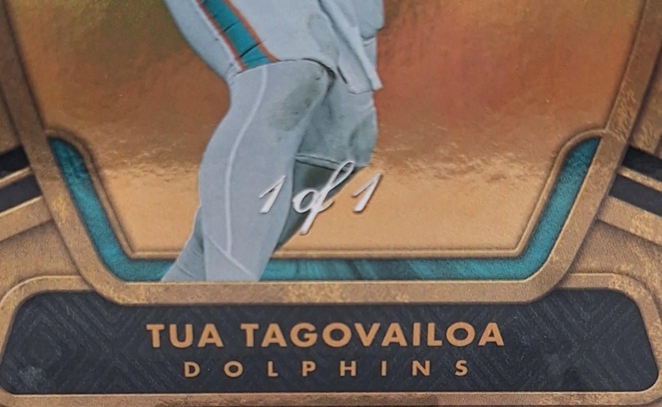 TUA TAGOVAILOA 2024 PANINI GOLD STANDARD FOOTBALL 1 OF 1 ONE OF ONE No.61 view 2