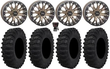 System 3 SB-4 Bronze (4+3) 15" Wheels 32" Dual Threat Tires Commander Maverick