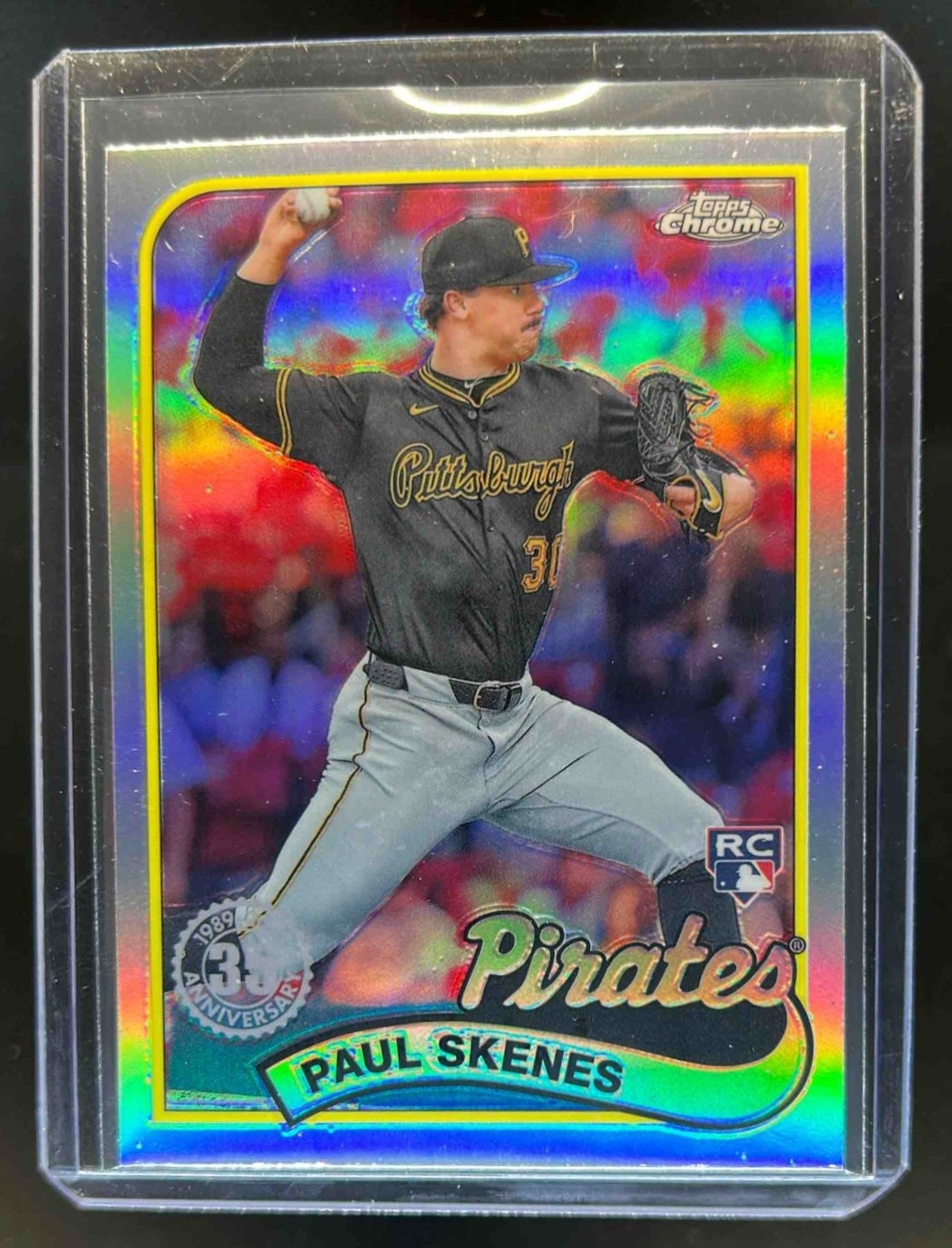 2024 Topps Chrome Update Paul Skenes 1989 Baseball RC Refractor #89CU-1 Pirates