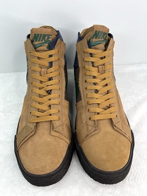 Nike SB Zoom Blazer Mid Premium Patchwork Sneaker Brown  display picture 3