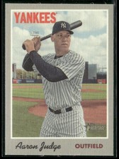 2019 Topps Heritage #1 Aaron Judge 1970 Cloth Stickers
