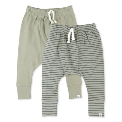 Multipack Honest Pants Joggers Pull on 100% Organic Cotton for Infant Baby an...