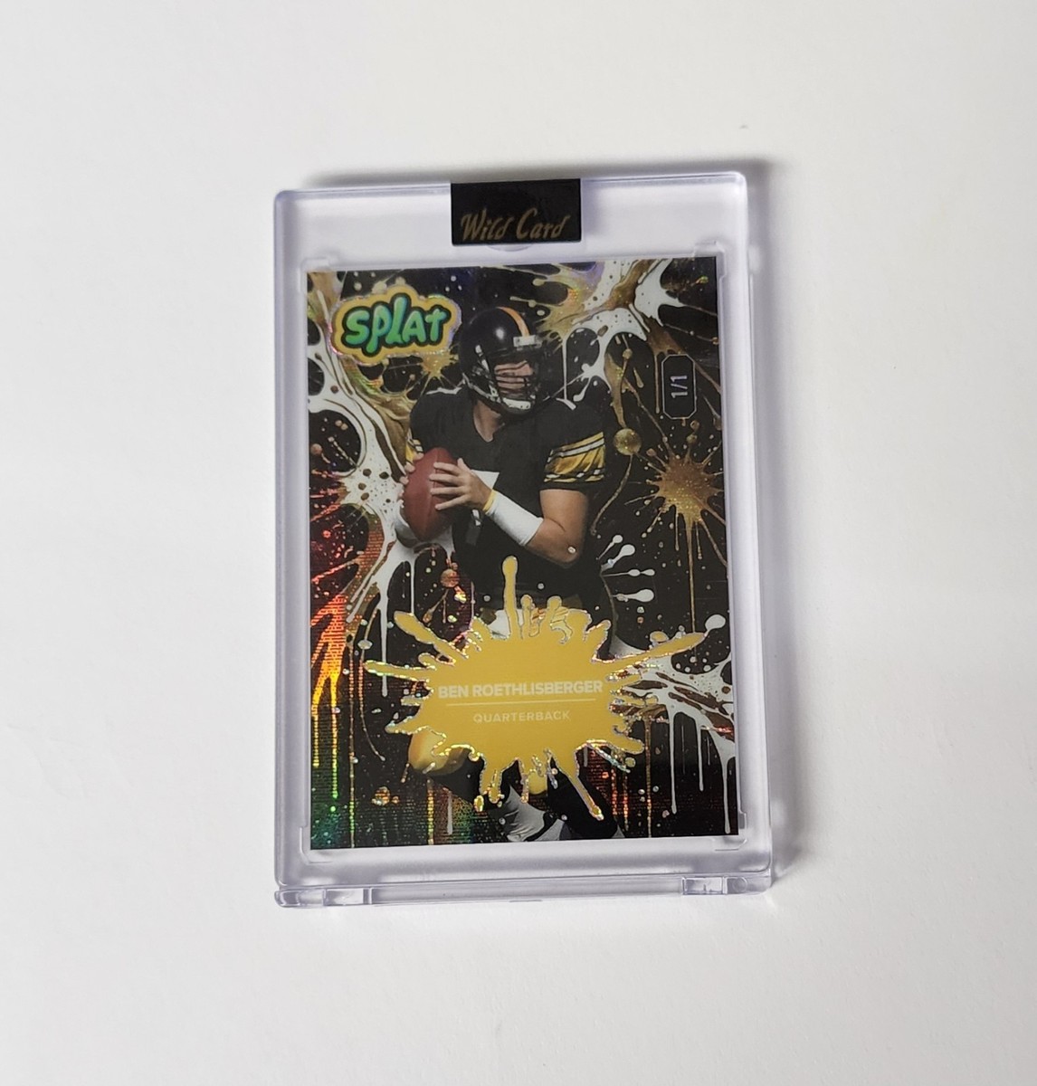 2025 WILD CARD SPLAT 1/1 BEN ROETHLISBERGER PITTSBURGH STEELERS | eBay