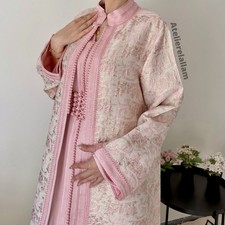 Luxury Moroccan Caftan Takchita - Brocade Wedding Guest Dress - Arabic Abaya