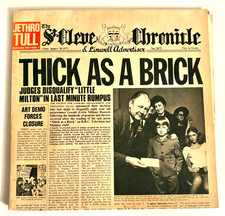 Jethro Tull Thick As A Brick Vinyl LP Chrysalis 1972 Ian Anderson Classic Rock