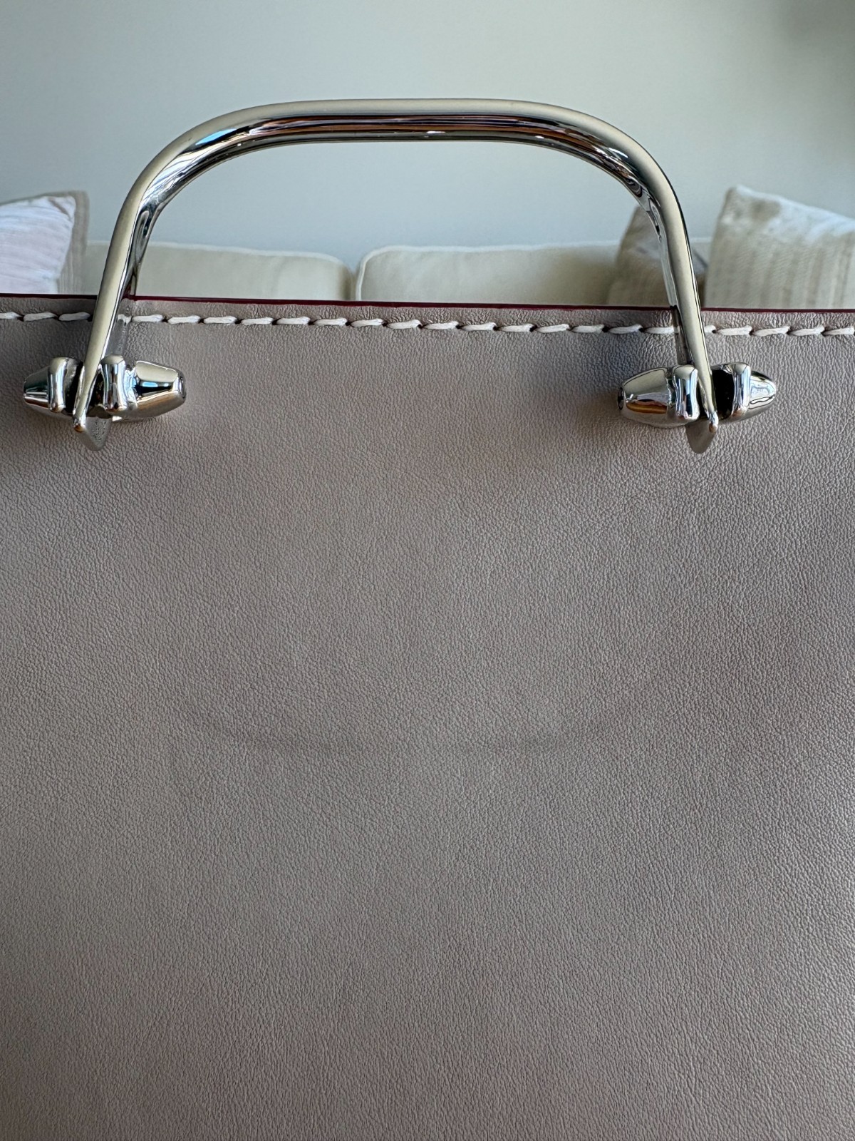 Alexander McQueen The Short Story Khaki Calfskin Leather Crossbody image 7