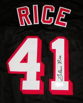Glen Rice Signed Jersey With COA (Beckett Witnessed 1W027379) (Heat)