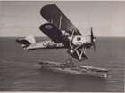 WW2 Fairey Swordfish HMS Ark Royal Fleet Air Arm Aviation 1939 - Original Photo — photo 1