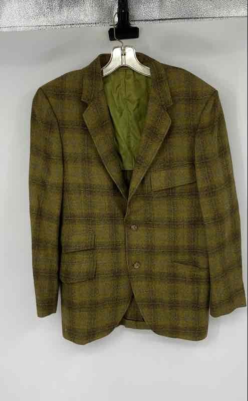 Vintage J. Capps & Sons Ltd. Mens Green Long Sleeve Single-Breasted Blazer Sz 39