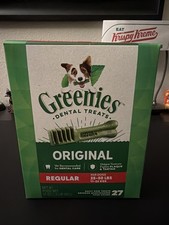 Greenies 10123686 27oz Dental Treat for Dogs Regular Size - 27 Treats
