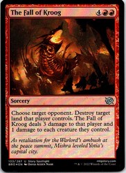 The Fall of Kroog Foil - The Brothers' War MTG