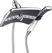 BRIGHT SHOWERS Dual Shower Head Combo Set, Handheld Showerhead Rainfall Shower 