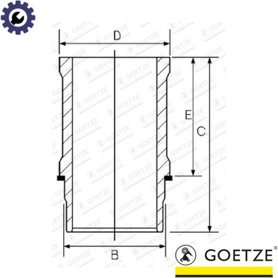 ZYLINDERHÜLSE 14-636600-00 FÜR PEUGEOT KFX/KDX/KFW/K1D/150B/K2B/KDY/KDZ 1.4L