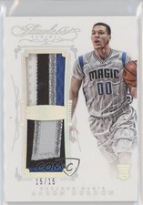 2014-15 Panini Flawless Dual Patch 15/15 Aaron Gordon #DP-AG Dual Patch 0c3