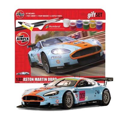 Airfix A50110A Starter Geschenkset Aston Martin Dbr9 Wangan 1:32 Rennwagen Kunststoff