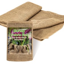 Burlap Fabric Roll - Natural Gardening Burlap Roll 13 Feet x 19.7" Multipurpo...