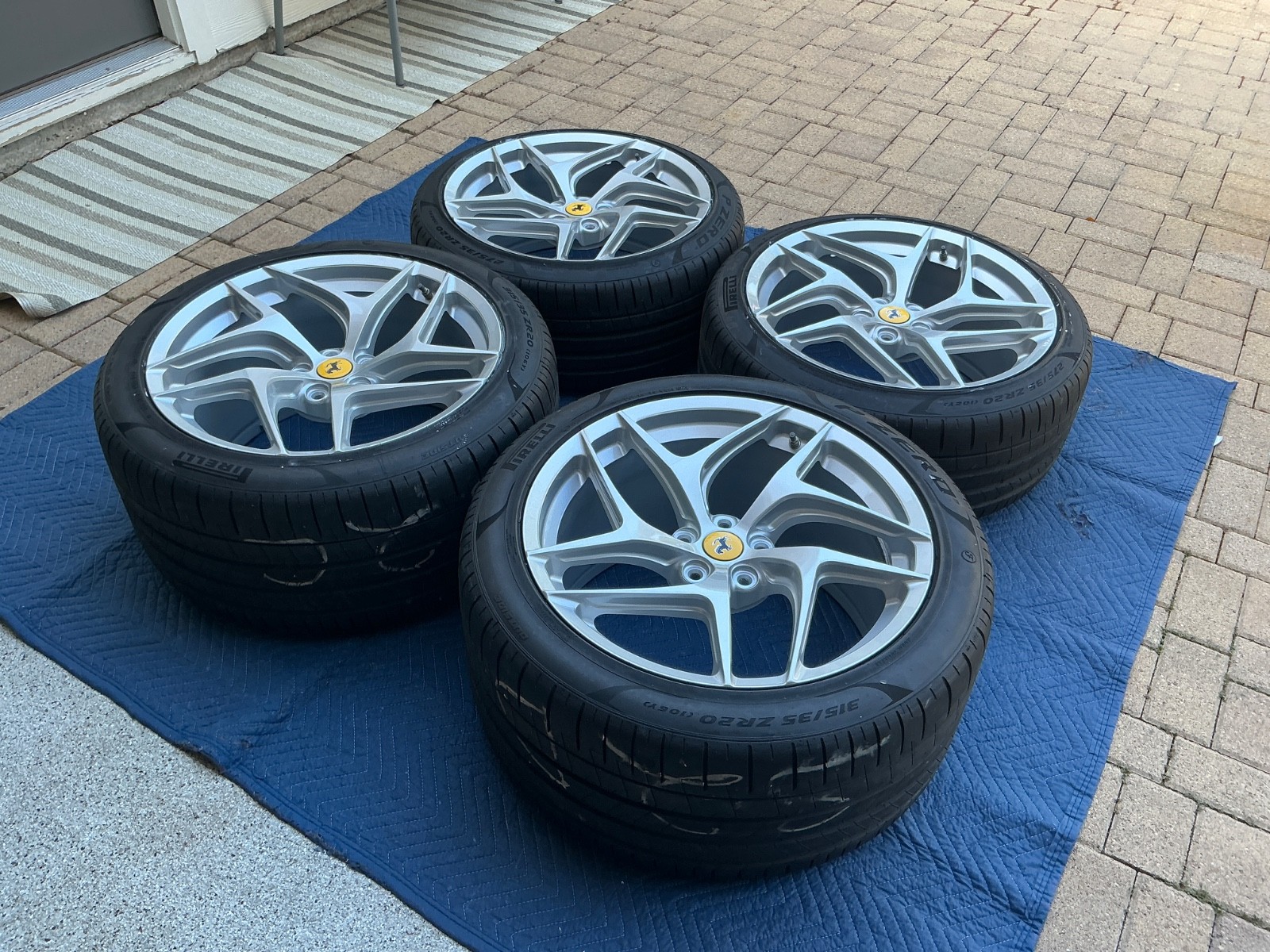 Ferrari 812 Superfast/GTS OEM 20” Forged Wheel Set in Silver