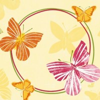 "Serviette \"Vanessa\" - 33 X 33 Cm - 50 StüCk - Sommerserviette"