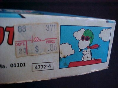 イタリア　スヌーピー Snoopy Flying Ace Chasing Red Baron Complete 1977 Vintage