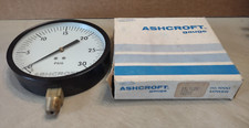 Ashcroft 45 1000 H 02L Pressure Gauge 4-1/2", 0-160 psi, 1/4" npt Glass Window