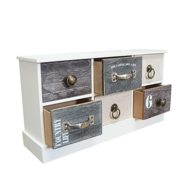 Dresser Mini Dresser Small Wardrobe Drawers 4 Fan Wood Shabby Chic