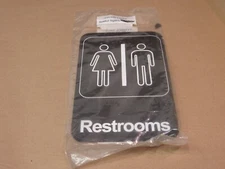 Vollrath Bathroom Symbol Sign Door 5617 Men Women Unisex Restrooms