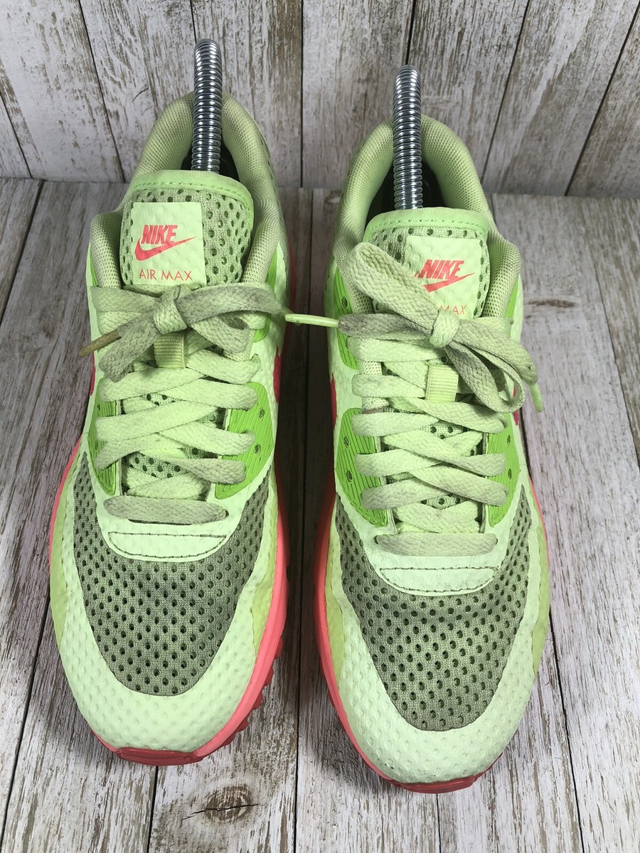 olive green and pink air max