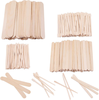 Holzspatel, Wachs Spatel, Haarentfernung HolzstäBchen, 300 Holzspatel FüR Haaren