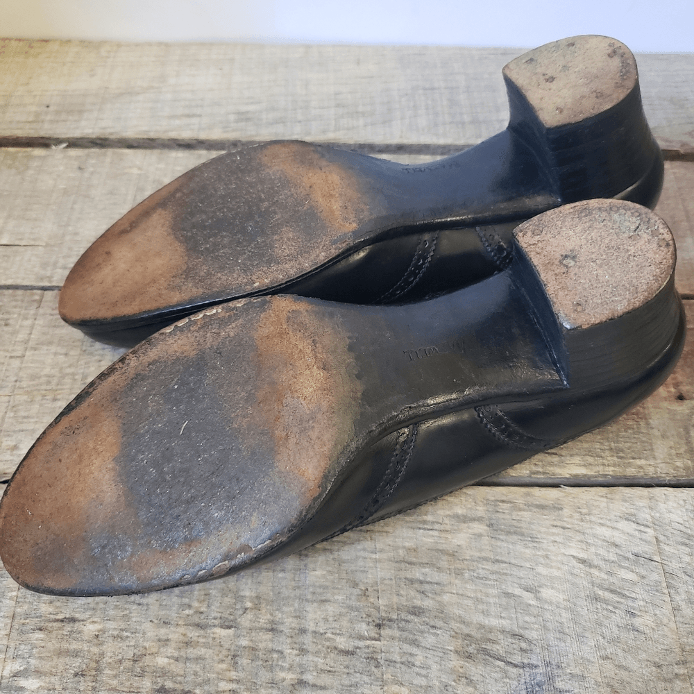 VINTAGE HENRY MAXWELL Leather Wingtip Savile Row Designer VINTAGE HENRY MAXWELL Leather Wingtip Savile Row Designer